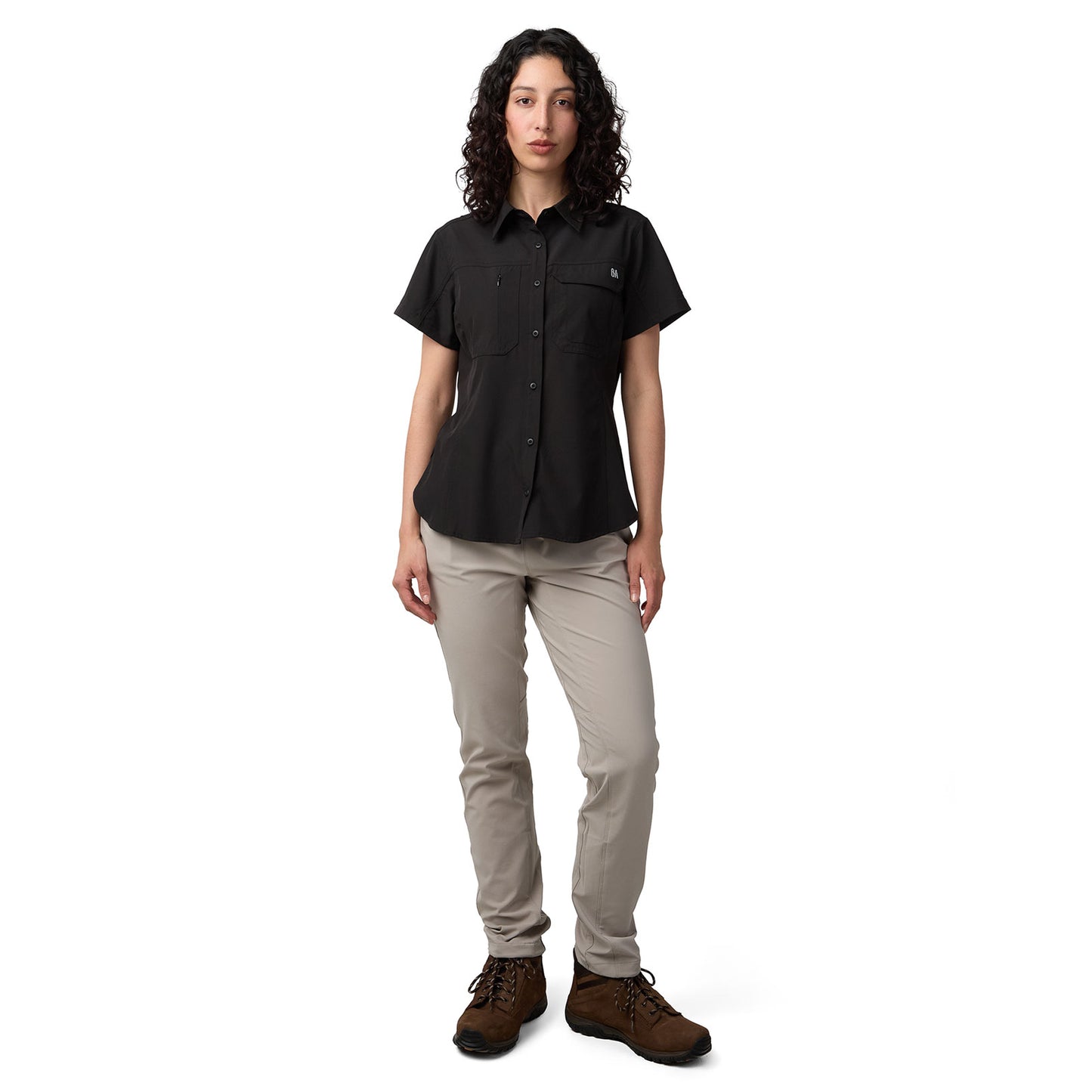 Camisa Manga Corta Mujer Las Perlas Outdoor Adventure - Negro