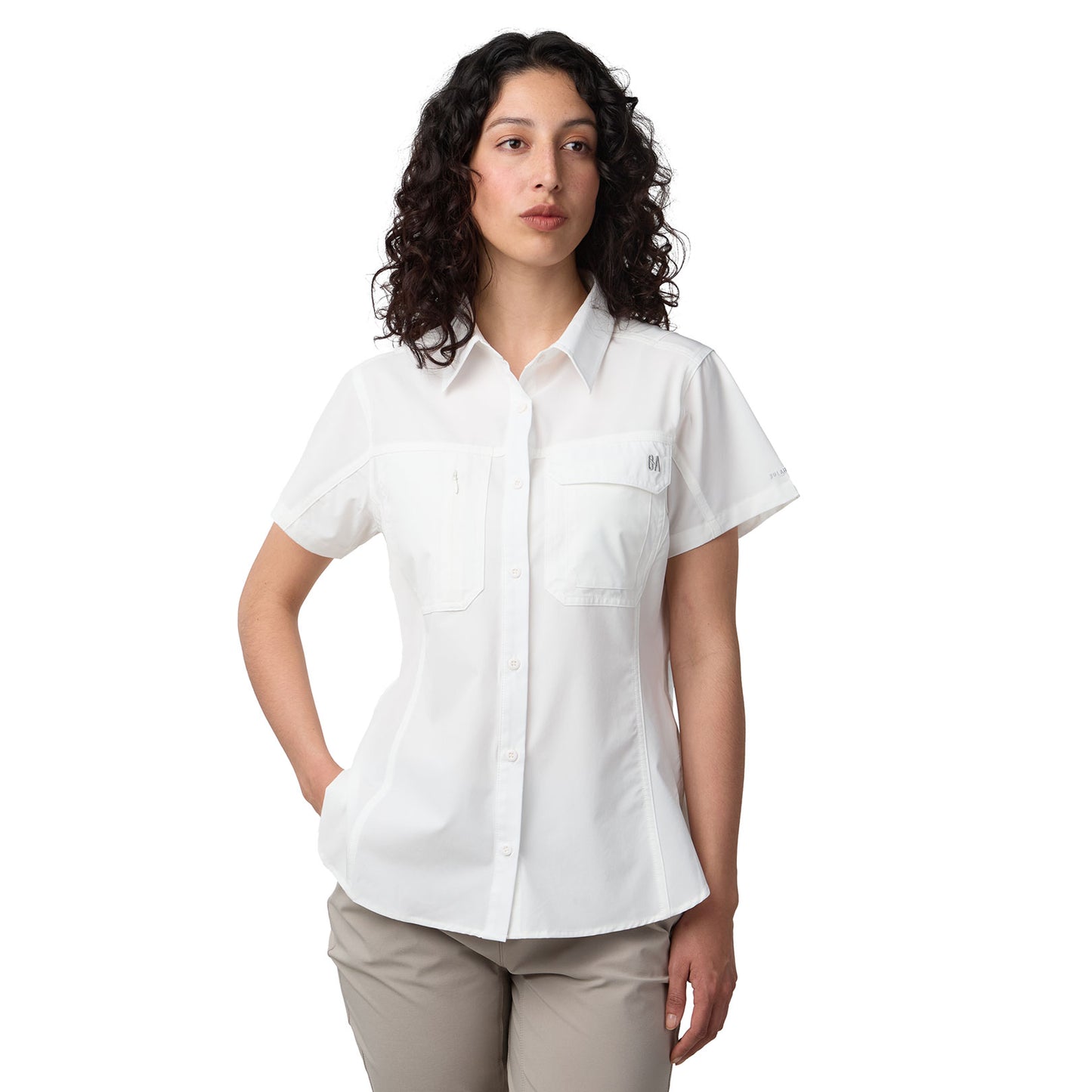 Camisa Manga Corta Mujer Las Perlas Outdoor Adventure - Blanco