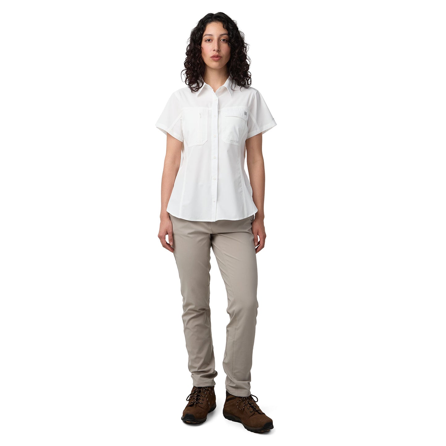 Camisa Manga Corta Mujer Las Perlas Outdoor Adventure - Blanco