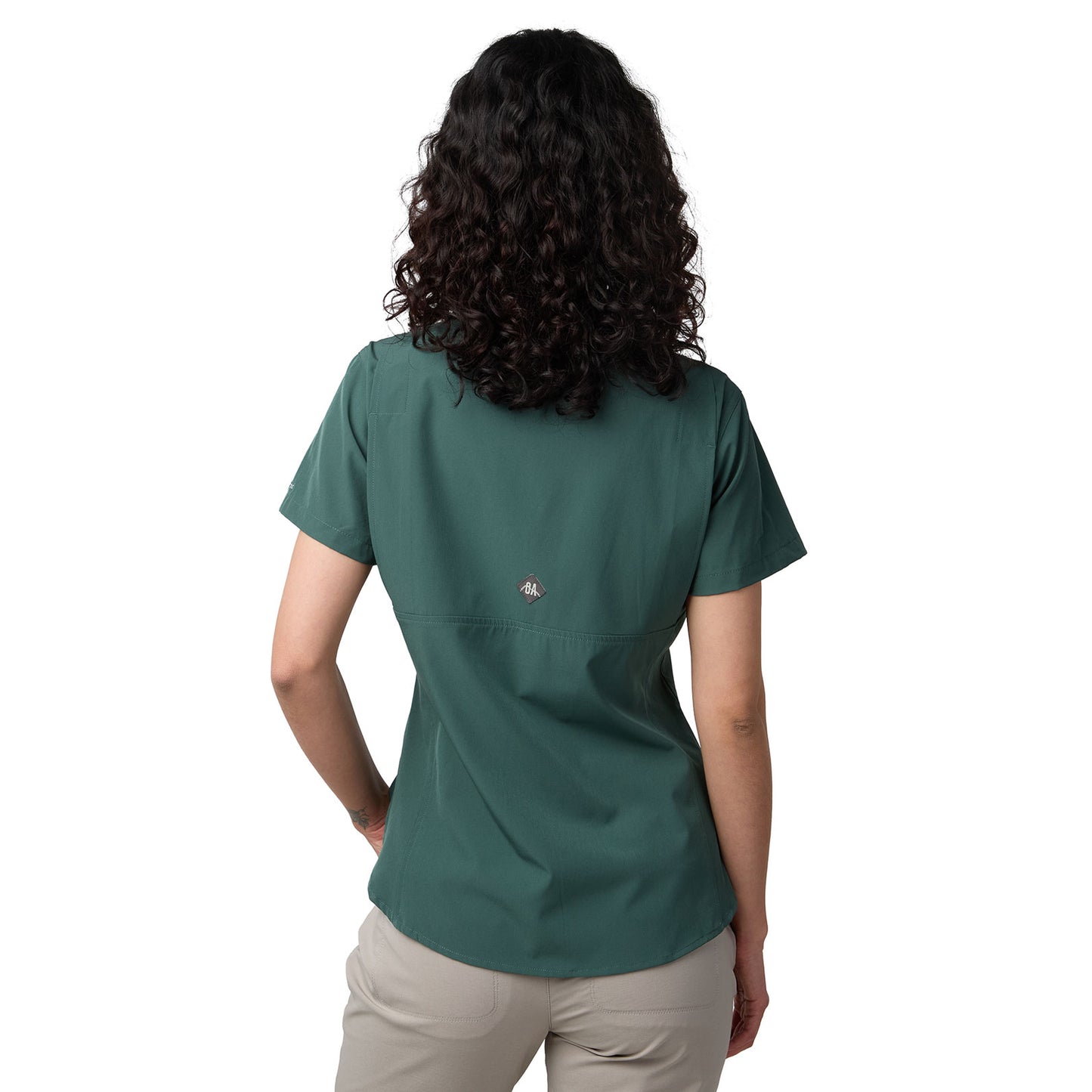 Camisa Manga Corta Mujer Las Perlas Outdoor Adventure - Verde