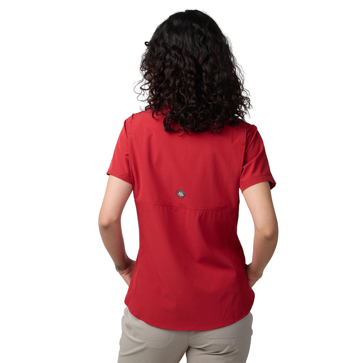 Camisa Manga Corta Mujer Las Perlas Outdoor Adventure - Rojo