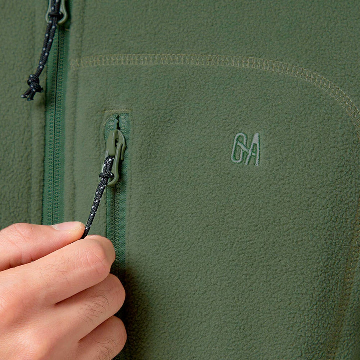 FLEECE PARA HOMBRE OUTDOOR ADVENTURE KAMUK - VERDE#VERDE