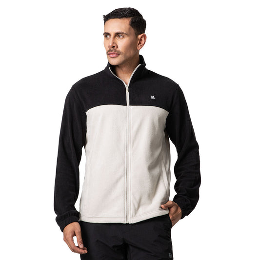 Fleece Polar Irazu OA Hombre Negro con Beige | Outdoor Adventure Colombia