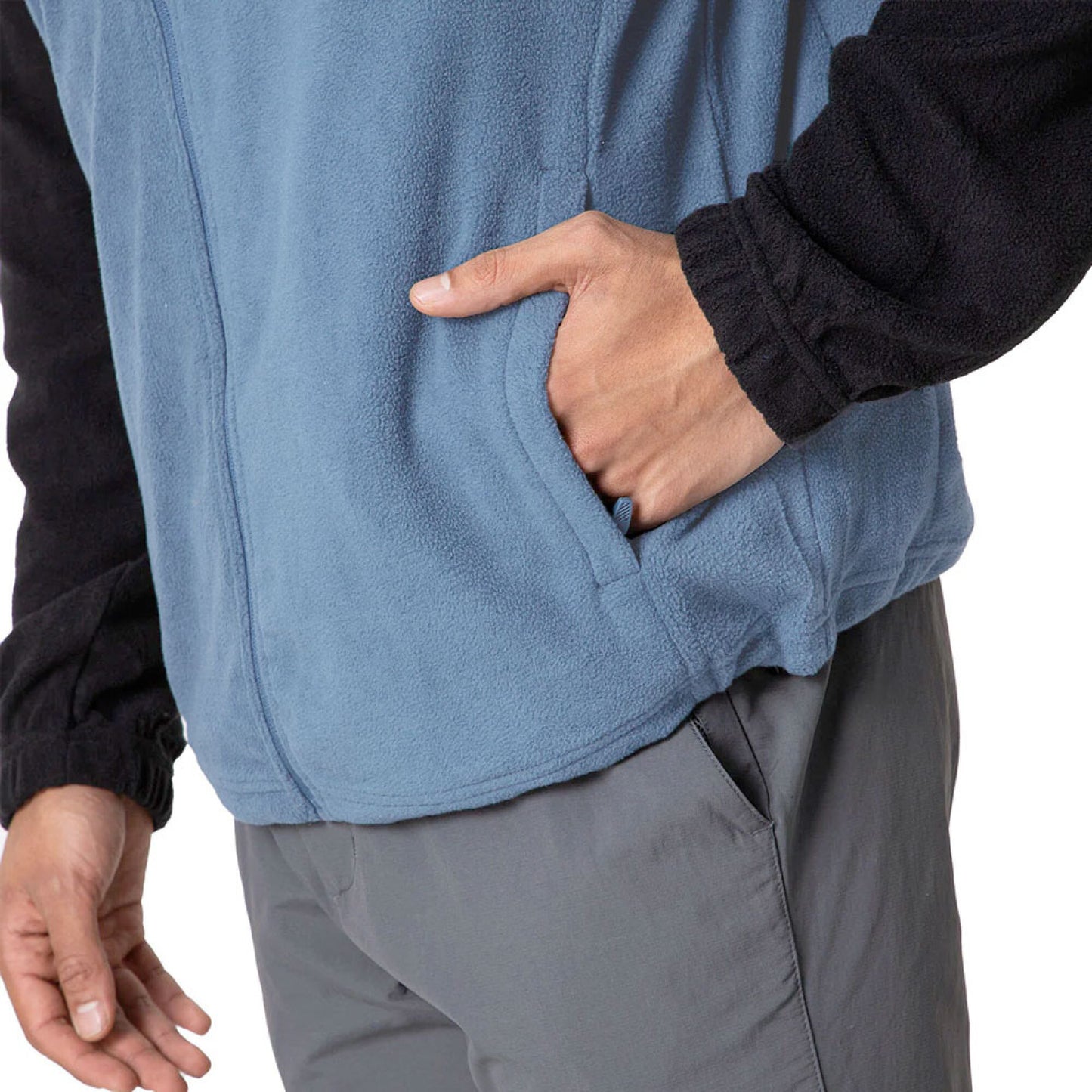FLEECE PARA HOMBRE CON ZIPER OUTDOOR ADVENTURE IRAZÚ - AZUL OSCURO#AZUL OSCURO