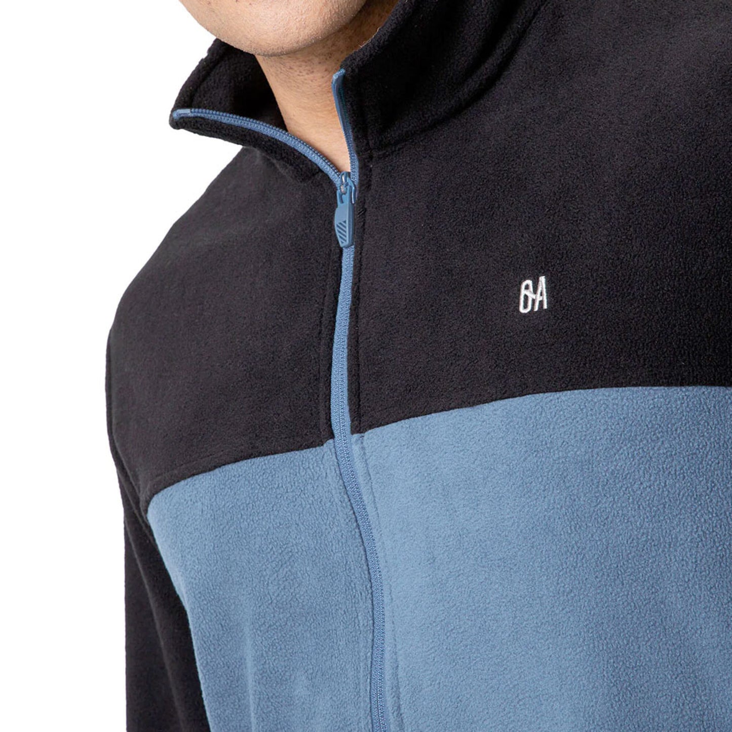 FLEECE PARA HOMBRE CON ZIPER OUTDOOR ADVENTURE IRAZÚ - AZUL OSCURO#AZUL OSCURO