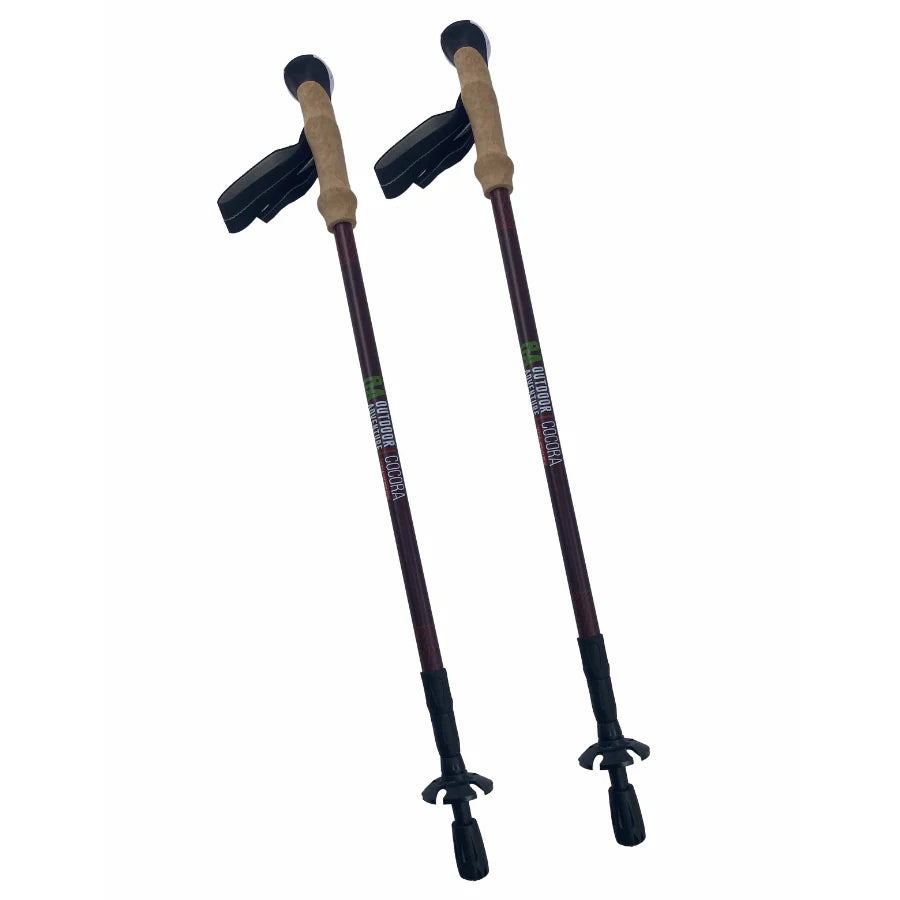 Duo baston telescopico Outdoor Adventure Cocora - Rojo