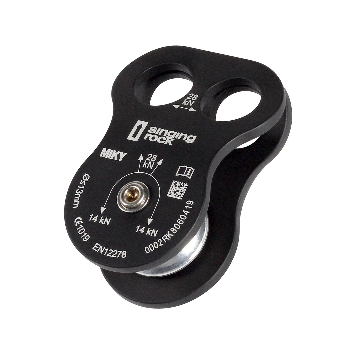 POLEA DE ALUMINIO PARA ARBORISMO MIKY - 28KN