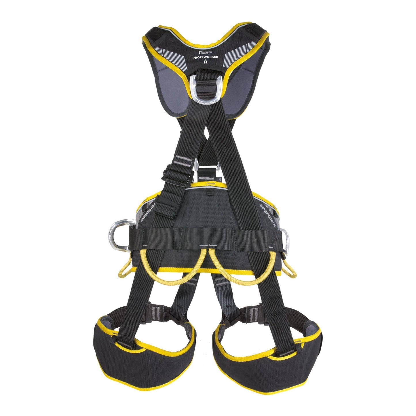 ARNÉS DE TRABAJO PROFI WORKER 3D STANDARD - AMARILLO/NEGRO