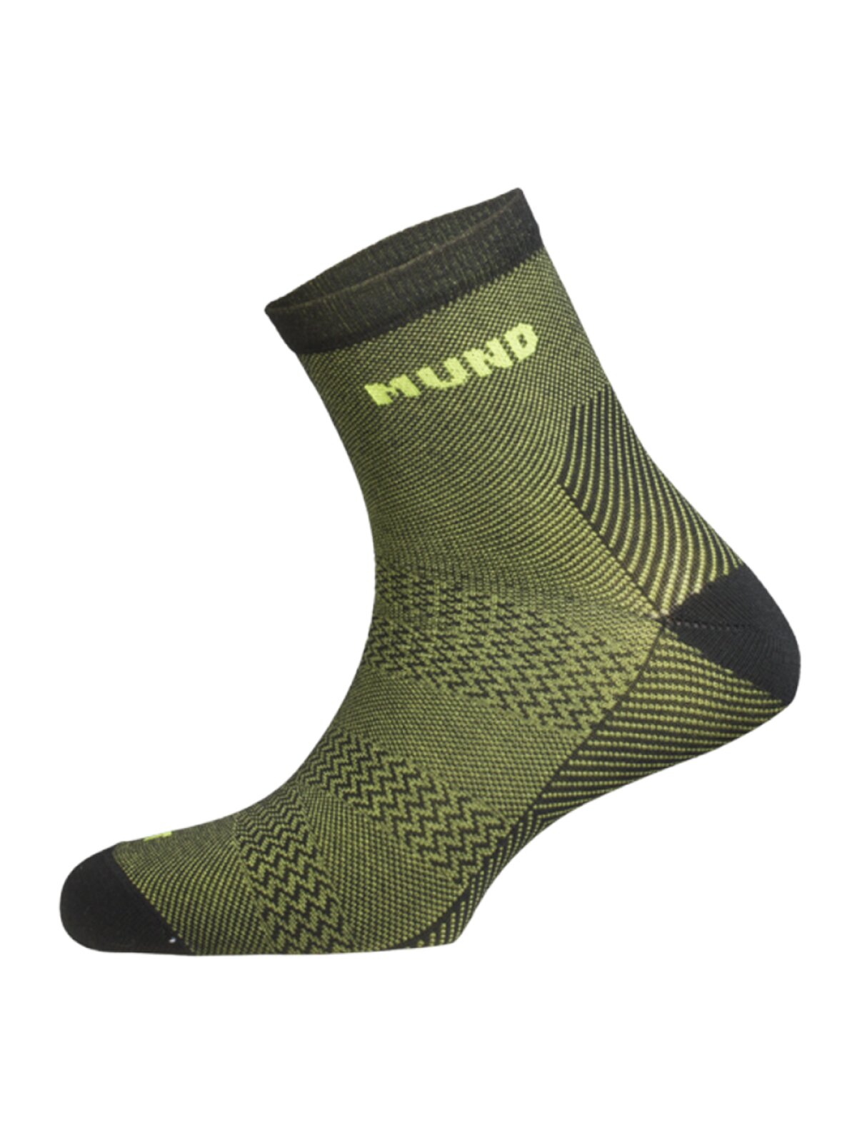 CALCETINES RUNNING SERIES - NEGRO / VERDE