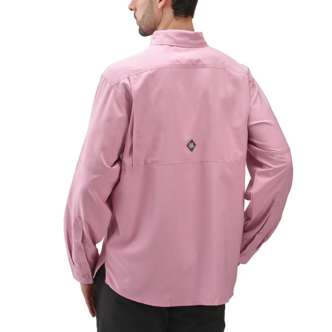 Camisa hombre Manga Larga Roatan Outdoor Adventure Rosada