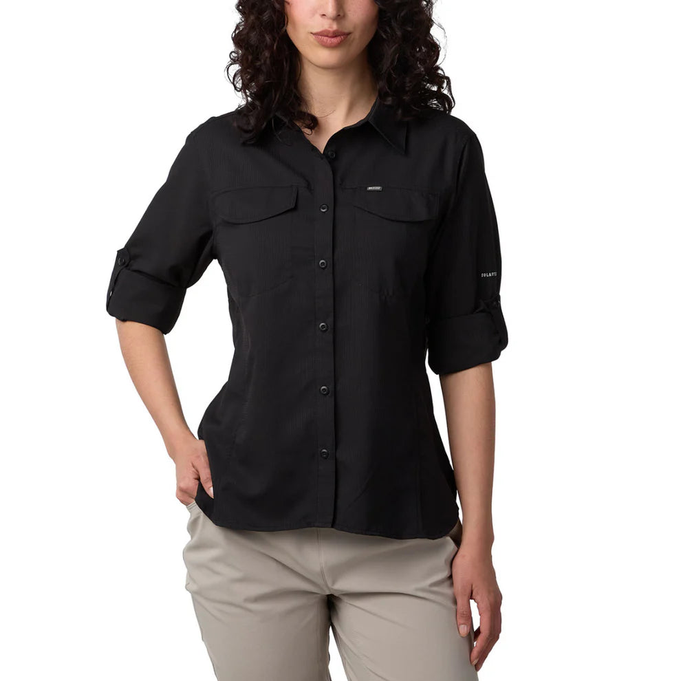 CAMISA MUJER OROSI MANGA LARGA NEGRA / OUTDOOR ADVENTURE