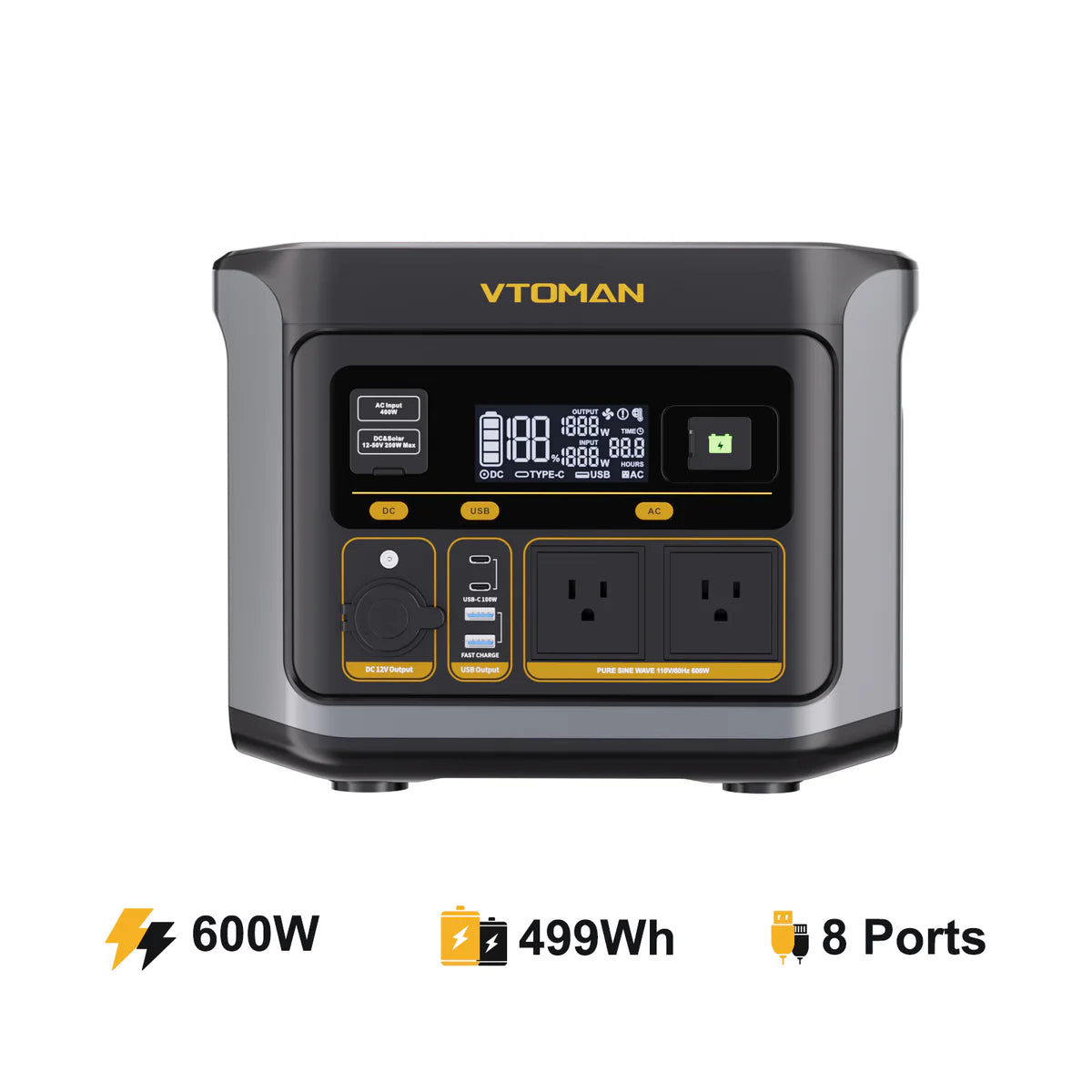 Estación de carga portatil Vtoman Flash Speed 600W