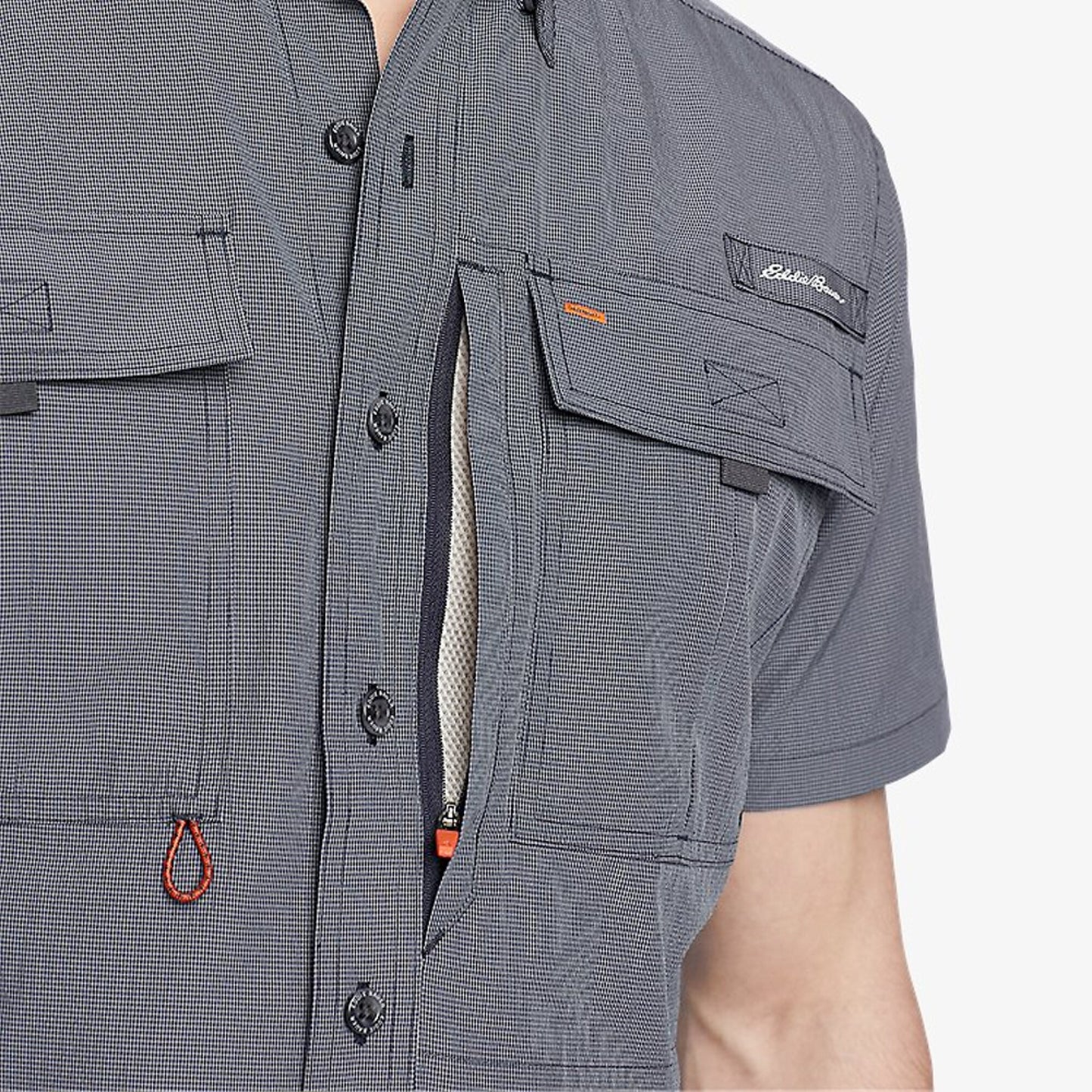 CAMISA HOMBRE UPF GUIDE 2.0MANGA CORTA / EDDIE BAUER#GRIS