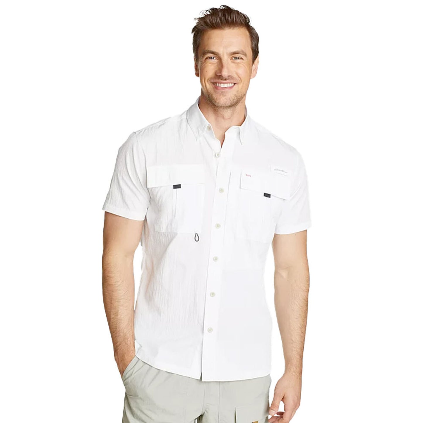CAMISA HOMBRE UPF GUIDE 2.0MANGA CORTA / EDDIE BAUER#NEGRO