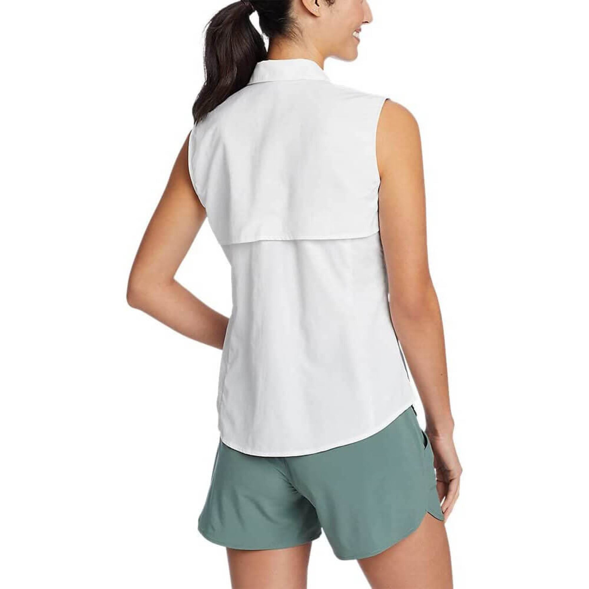 CAMISA EDDIE BAUER ADVENTURER PRO SIN MANGAS - BLANCO#BLANCO