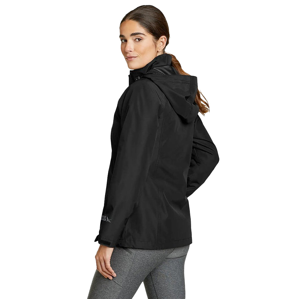 JACKET IMPERMEABLE MUJER PACKABLE RAINFOIL EDDIE BAUER - Negro