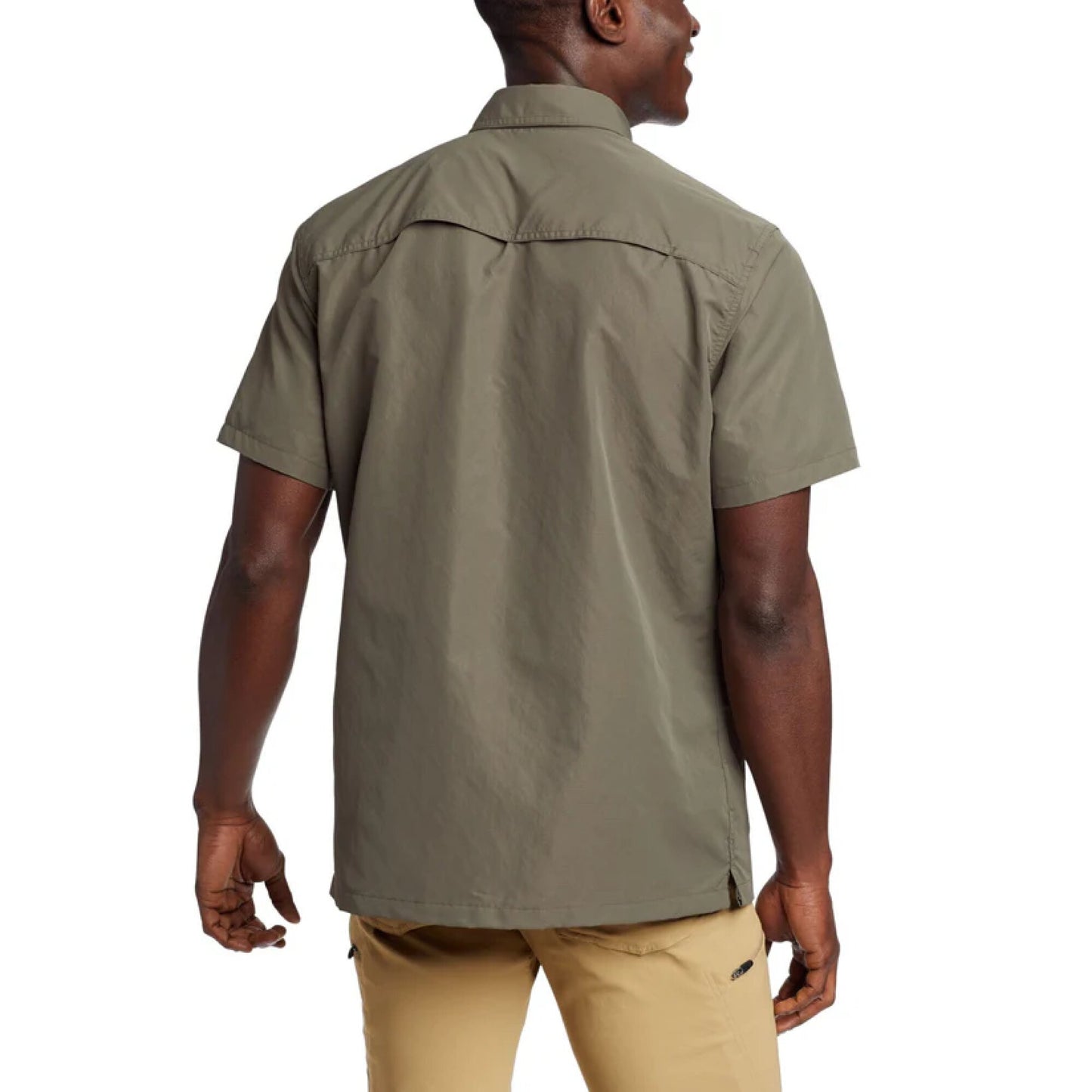 CAMISA HOMBRE RIPSTOP GUIDEMANGA CORTA / EDDIE BAUER#VERDE