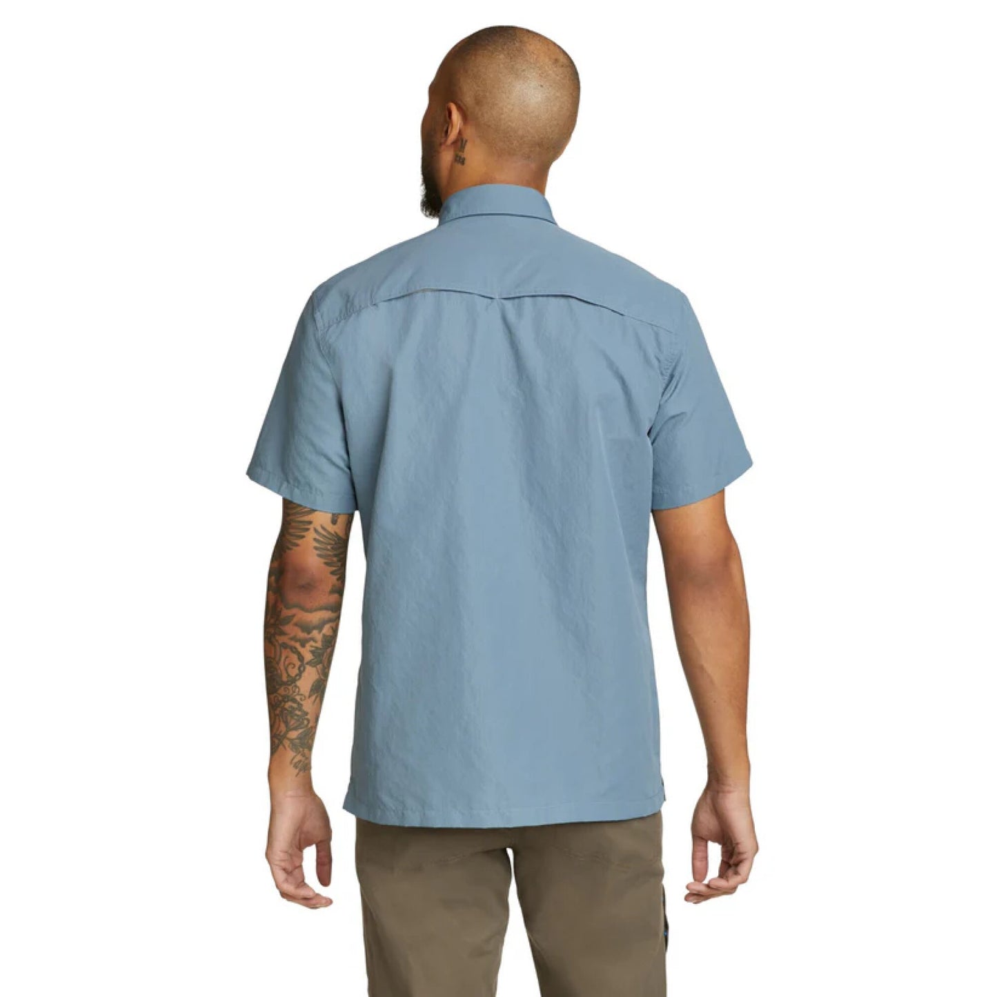 CAMISA HOMBRE RIPSTOP GUIDEMANGA CORTA / EDDIE BAUER#azul
