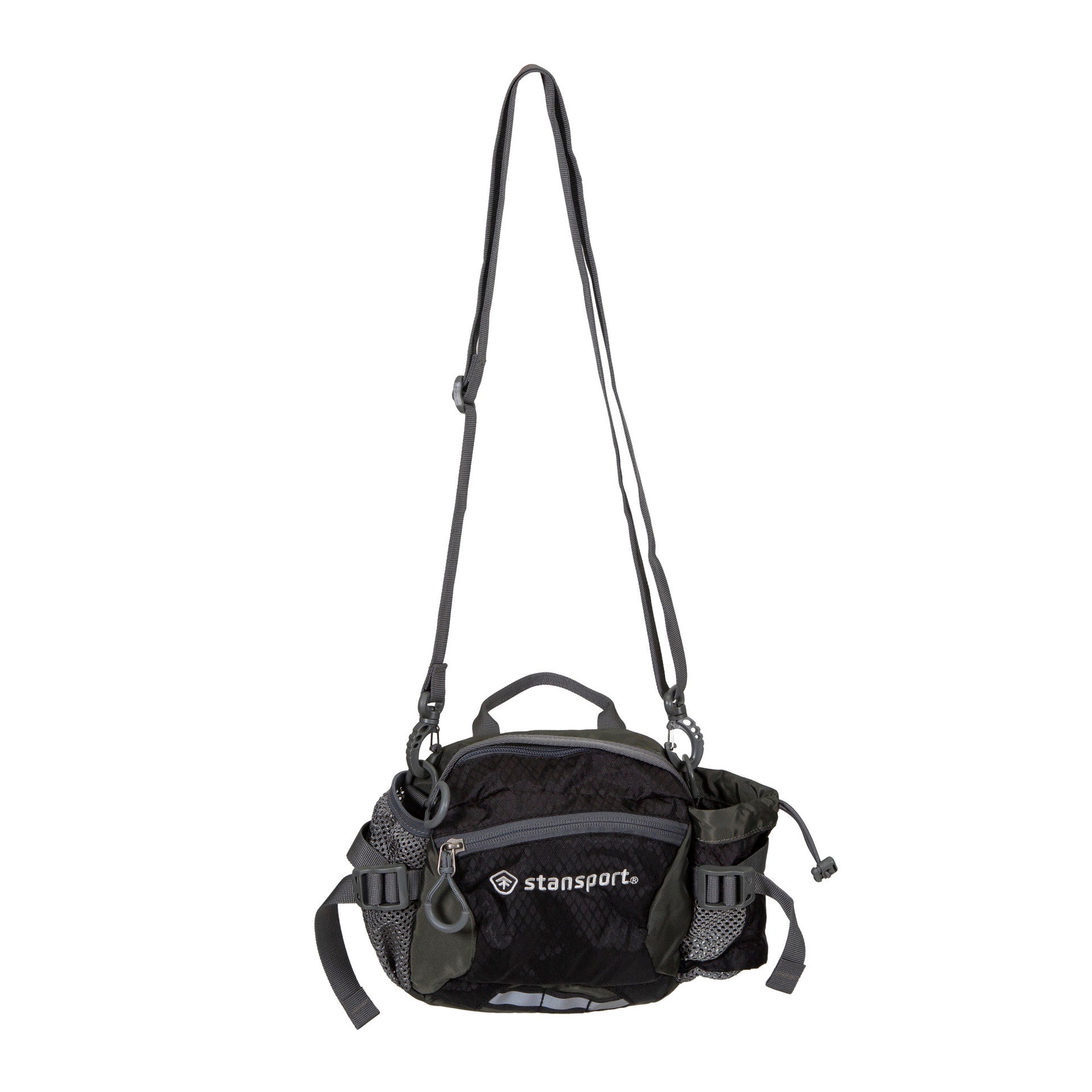 CANGURO STANSPORT DE 5L CON CORREA PARA EL HOMBRO - NEGRO#NEGRO