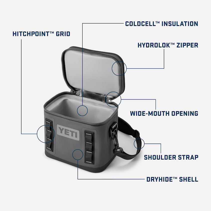 Hielera Yeti Hopper Flip 8 - Negro