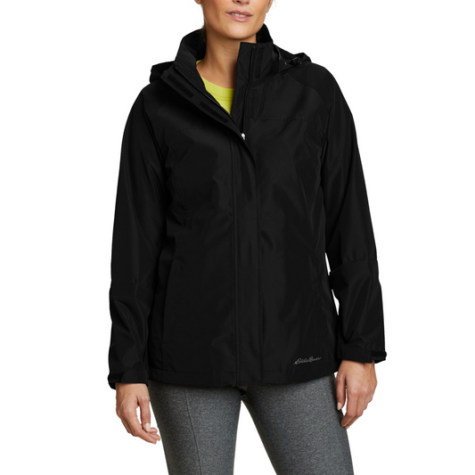Chaqueta Rainfoil Packable Eddie Bauer Mujer Negra | Outdoor Adventure Colombia