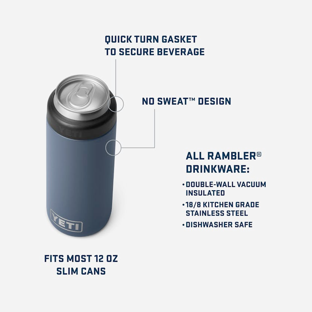 Portalatas Yeti Rambler Colster Slim 12oz - Navy