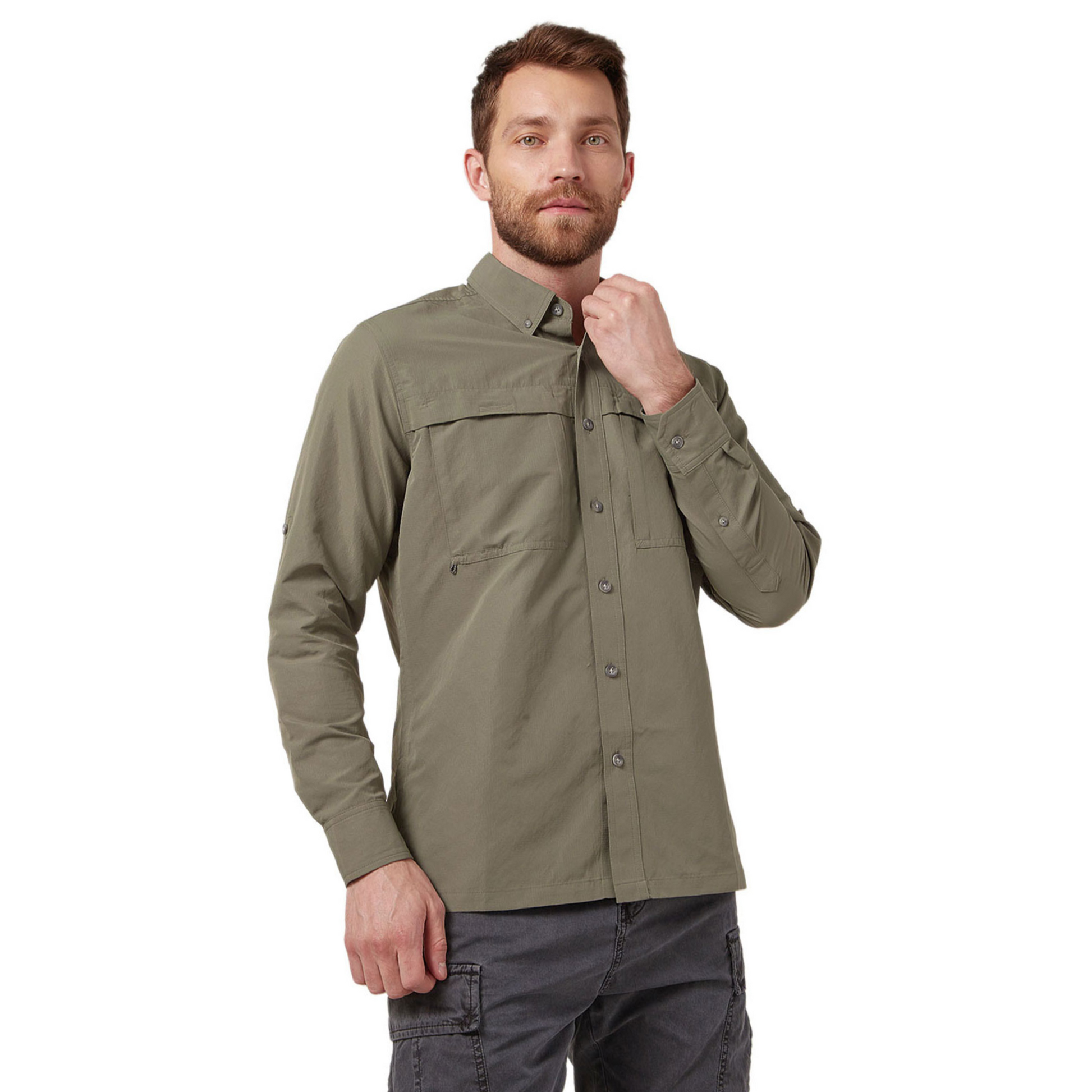 Mountain Gear Camisa Senderismo Hombre Camisa Eddie Bauer Guide
