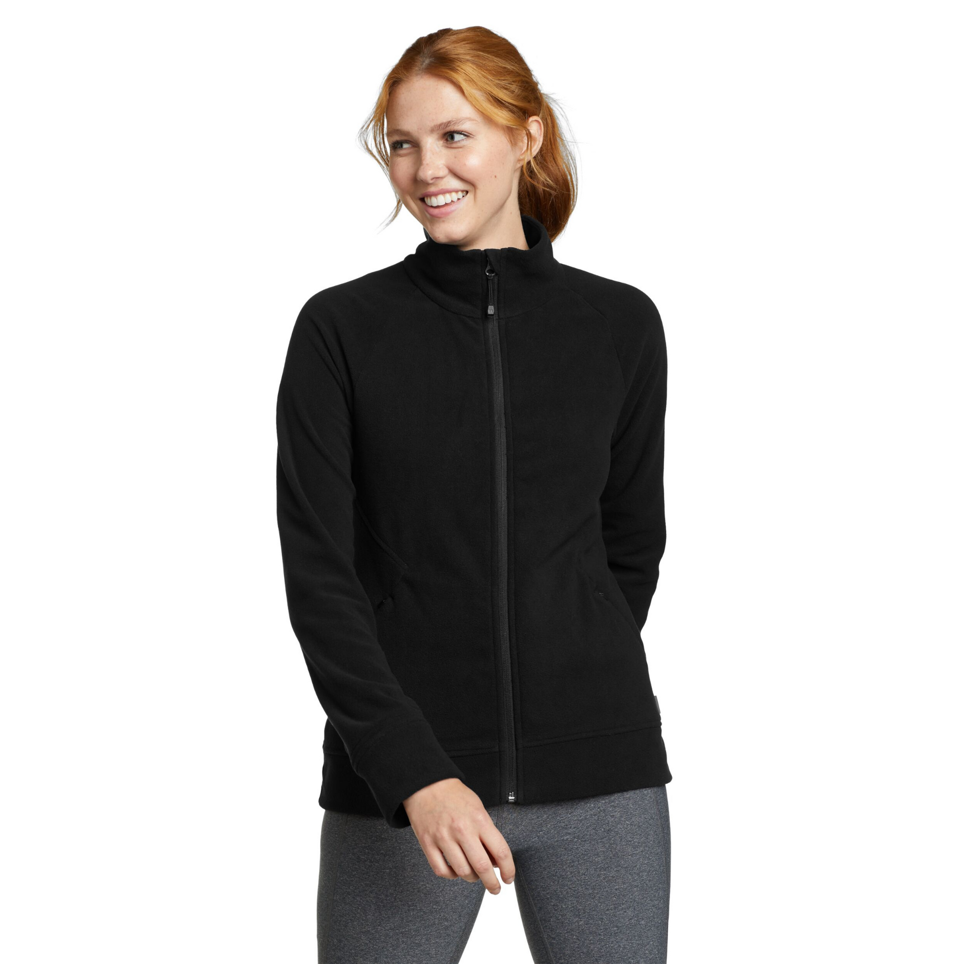 Fleece Polar Eddie Bauer Quest Full Zip Mujer Negro | Outdoor Adventure Colombia