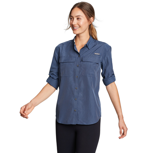 Camisa Eddie Bauer Mujer Guide UPF Field | Outdoor Adventure Colombia