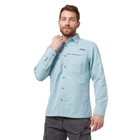 Camisa Azul Eddie Bauer Ripstop Hombre | Outdoor Adventure Costa Rica