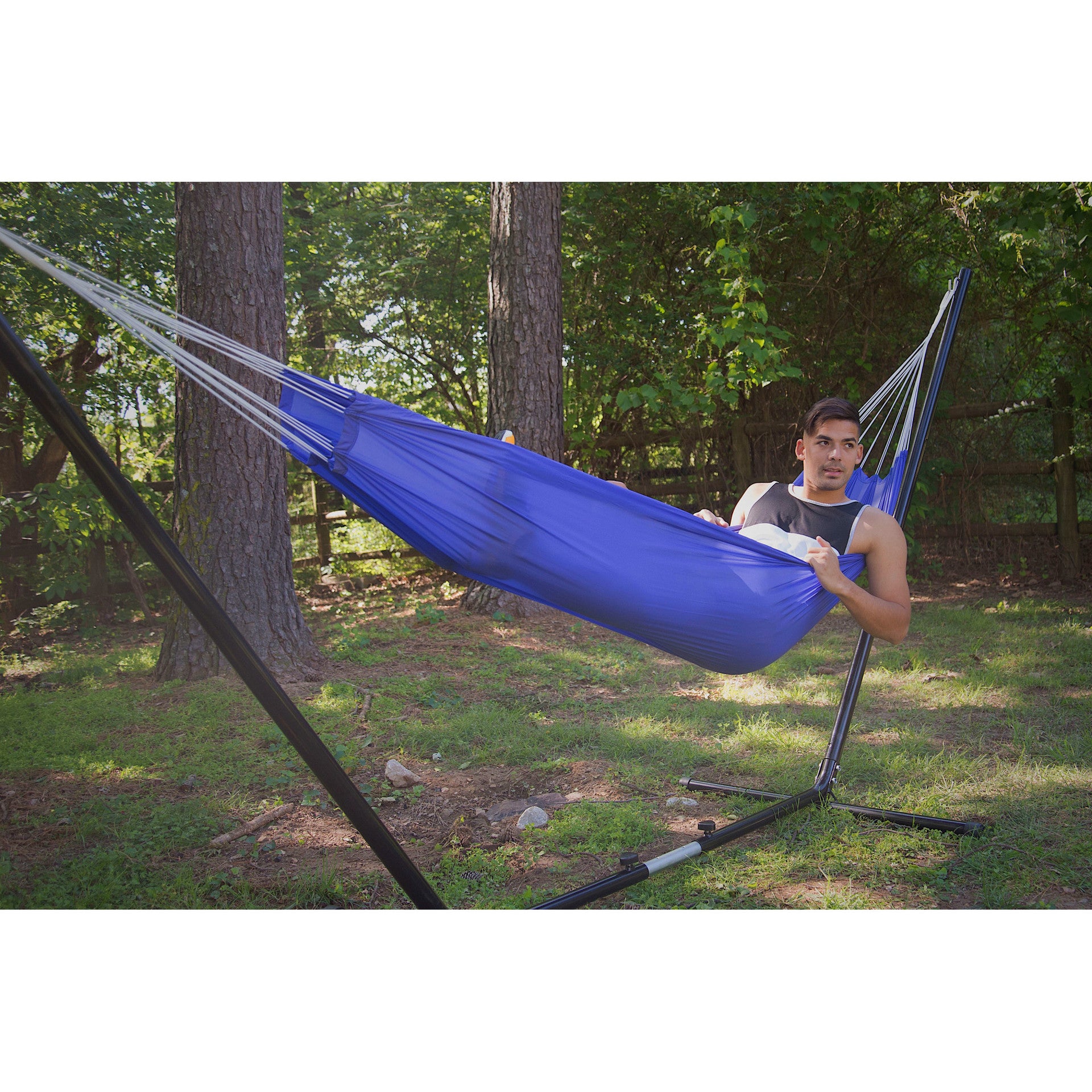HAMACA INDIVIDUAL PLEGABLE STANSPORT MALIBU - AZUL#4