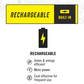 Linterna de bolsillo recargable Coast KL20R 380 Lúmenes