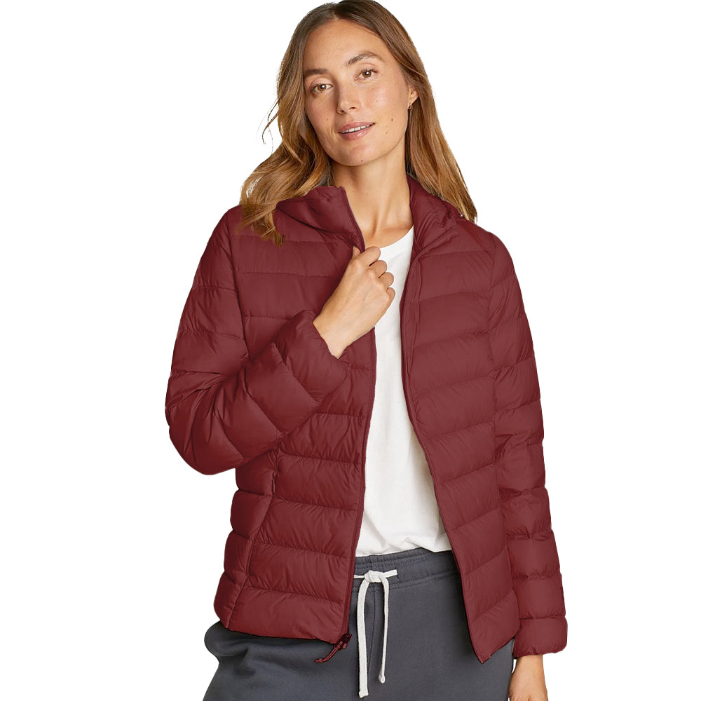 Jacket Térmica Mujer Cirruslite Down con Gorro Eddie Bauer