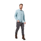 Camisa Azul Eddie Bauer Ripstop Hombre | Outdoor Adventure Colombia