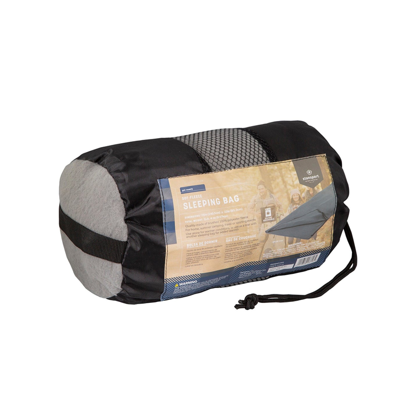 MANTA FLEECE STANSPORT 75X32 IN - GRIS#GRIS
