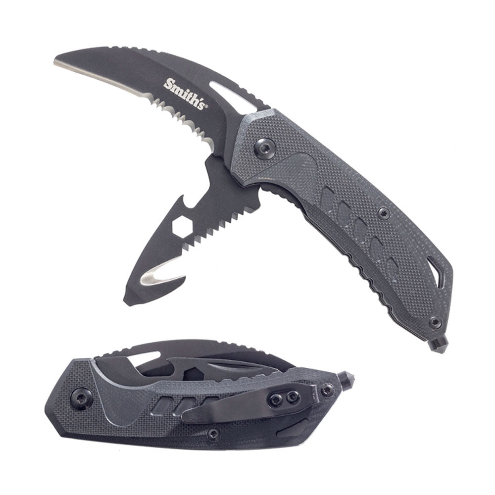 CUCHILLA RESCUE MULTITOOL SMITH - NEGRO