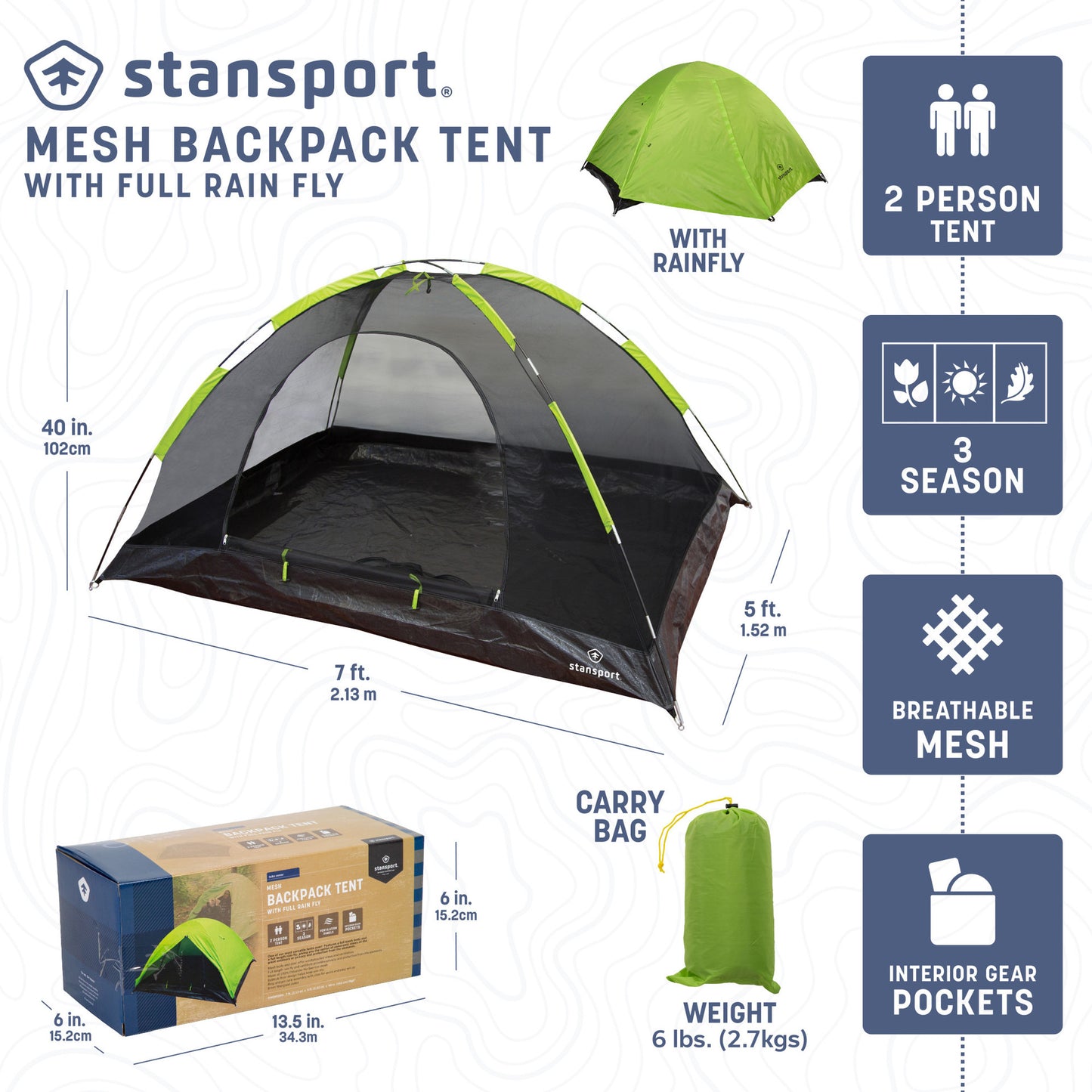 TIENDA DE CAMPAÑA STANSPORT STARLITE I - 2 PERSONAS