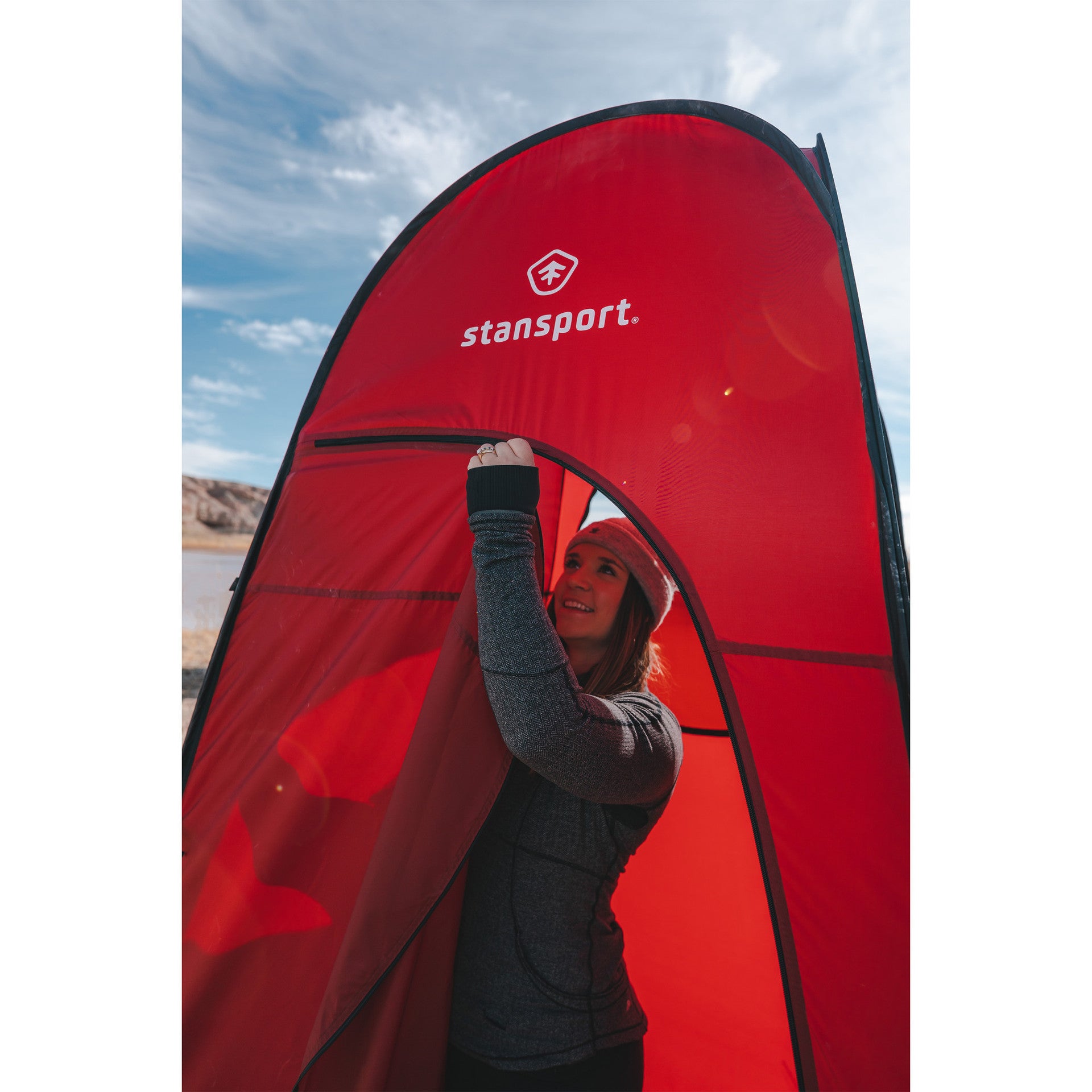 CAMBIADOR PORTATIL STANSPORT POP-UP - ROJO#5