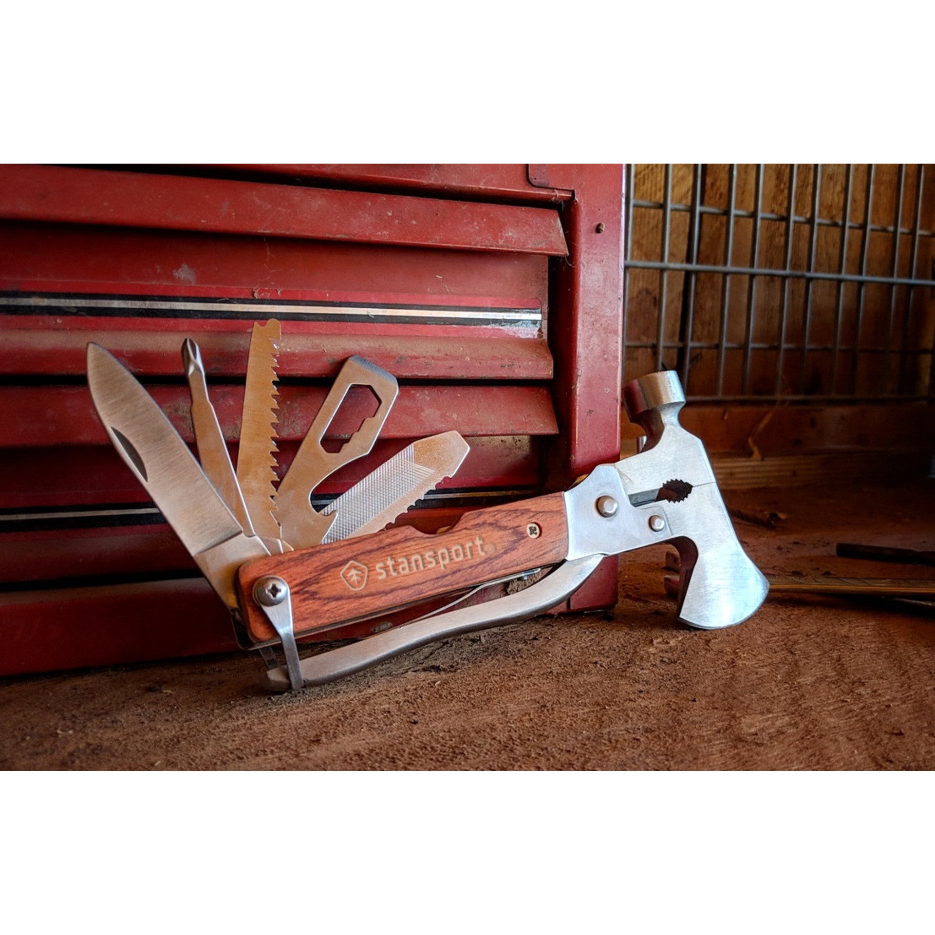 MULTIHERRAMIENTA CON MARTILLO STANSPORT CAMPER'S SURVIVAL#6