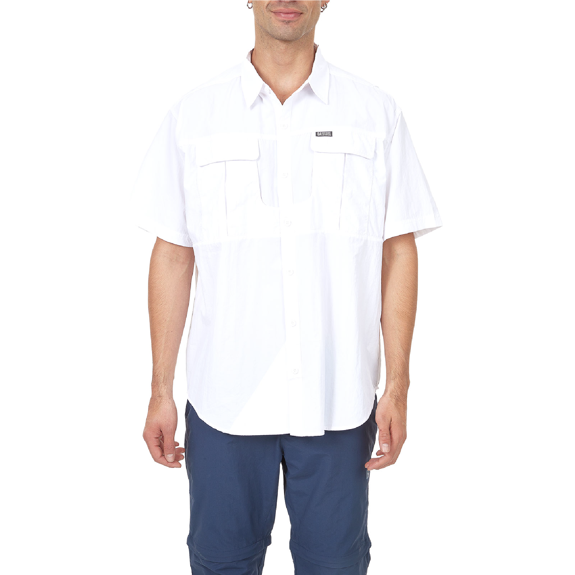 Camisa OA Gamboa Manga Corta Hombre Blanca |Outdoor Adventure Colombia