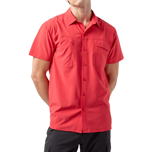 CAMISA DE HOMBRE LAS PERLAS 2.0 ROJO / OUTDOOR ADVENTURE