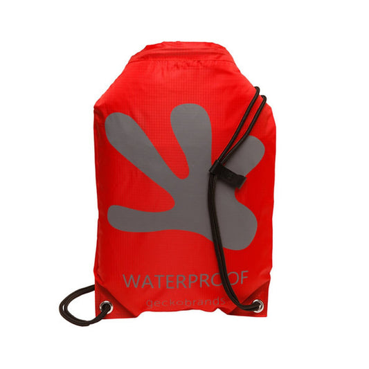 BOLSO IMPERMEABLE 10L - ROJO/GRIS