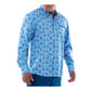 CAMISA MANGA LARGA PARA PESCA RETRO BILLFISH - POWDER BLUE