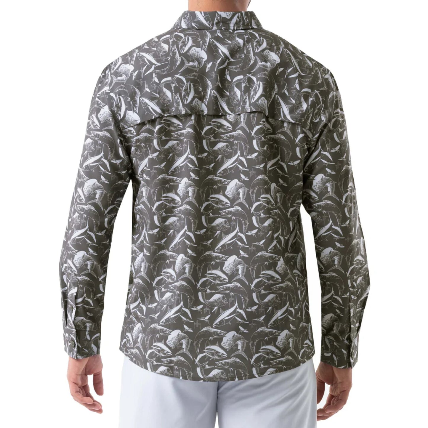 CAMISA MANGA LARGA PARA PESCA DIVE HARVEY - CHARCOAL#CHARCOAL