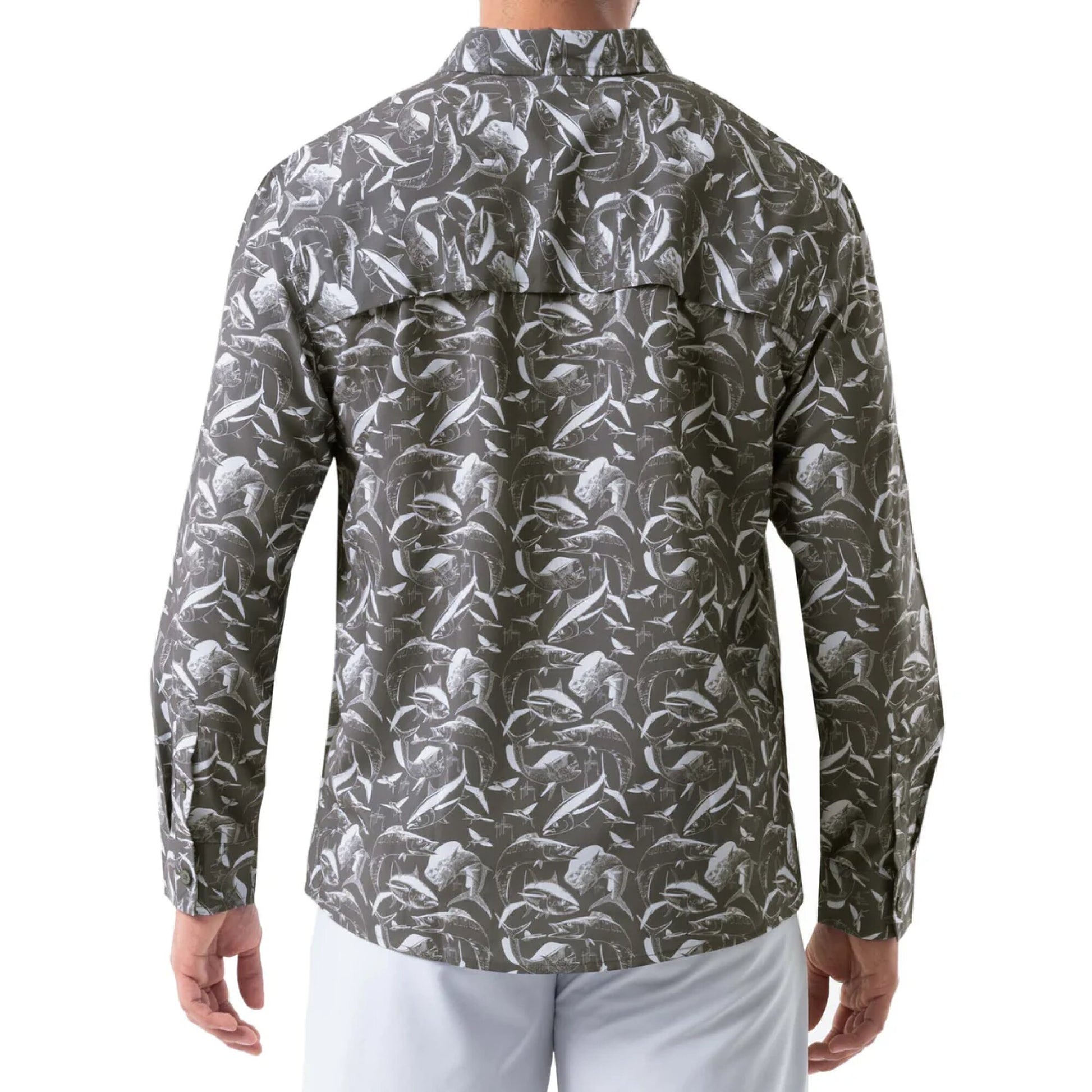 CAMISA MANGA LARGA PARA PESCA DIVE HARVEY - CHARCOAL#CHARCOAL