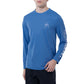 CAMISETA MANGA LARGA DE PROTECCIÓN SOLAR CORE SOLID - AZURE BLUE