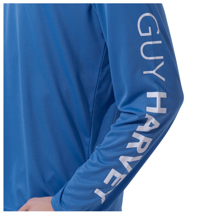 CAMISETA MANGA LARGA DE PROTECCIÓN SOLAR CORE SOLID - AZURE BLUE