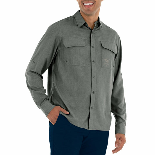 CAMISA MANGA LARGA PARA PESCA CATIONIC FISHING - CHARCOAL