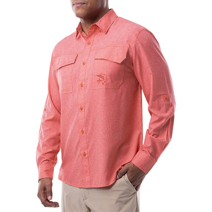 CAMISA MANGA LARGA PARA PESCA CATIONIC FISHING - TOMATO#TOMATO