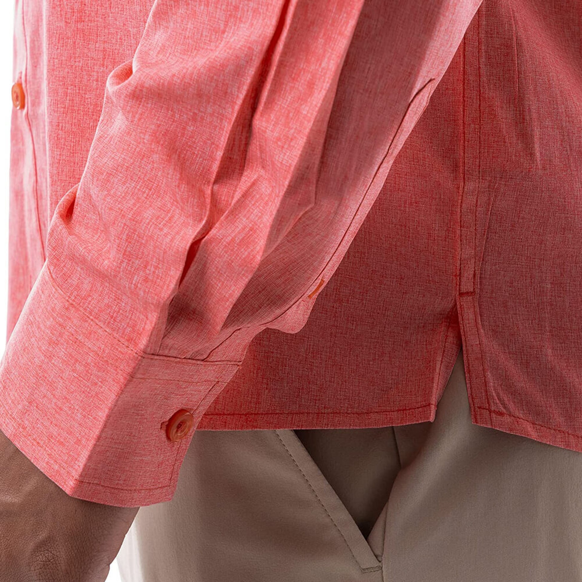 CAMISA MANGA LARGA PARA PESCA CATIONIC FISHING - TOMATO#TOMATO
